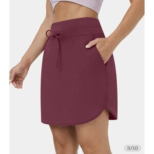 HALARA Cloudful Air Skirt Skort Wine Color NWTS New Pockets Tennis Athletic 1A